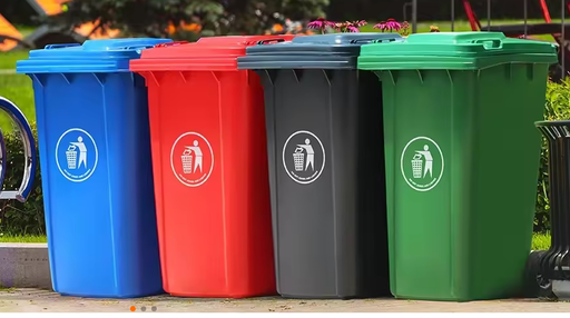 Pedal Press Plastic Waste Bin 